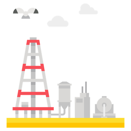 Industria del aceite  Ilustración