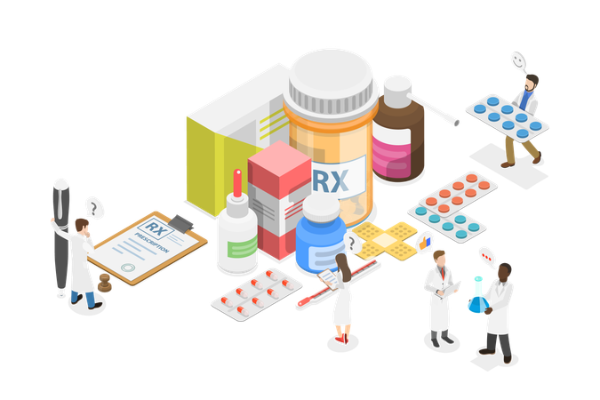 Industria farmacéutica  Ilustración