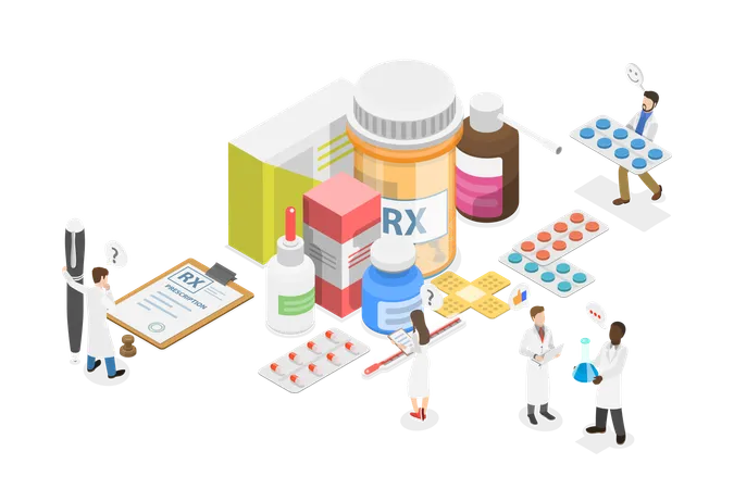 Industria farmacéutica  Ilustración