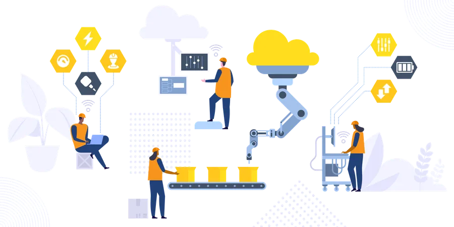 Indústria Inteligente  Illustration