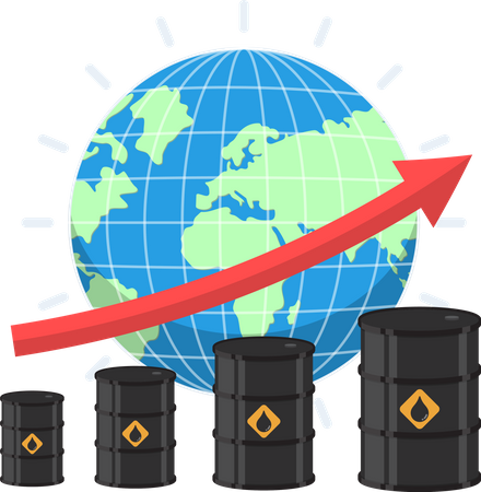 Economía de la industria petrolera  Ilustración