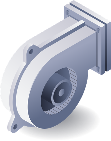 Industrial Air Blower Filter Hvac System  Illustration