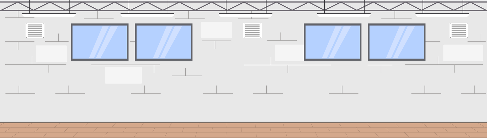 Industrial building or modern factory  Illustration