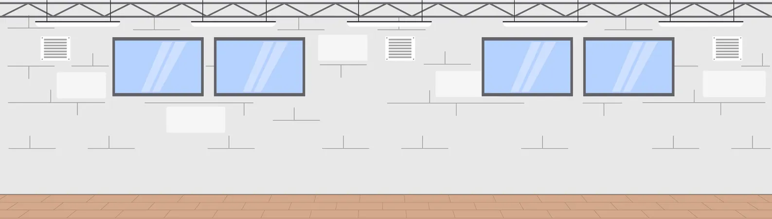 Industrial building or modern factory  Illustration