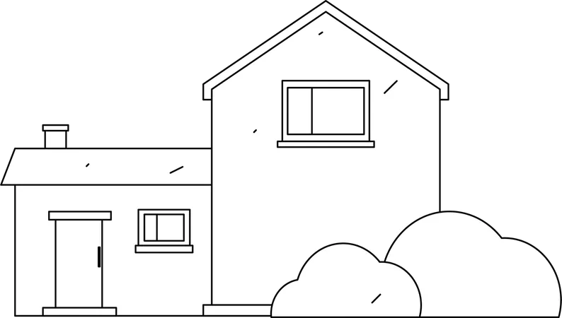 Industrial house  Illustration