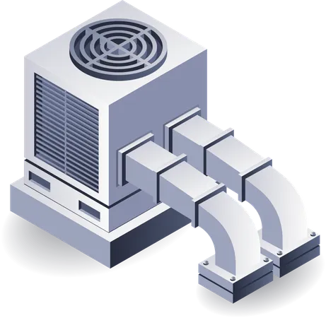 Industrial Hvac Duct  Illustration