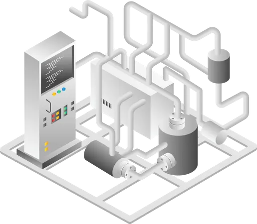 Industrial machine  Illustration