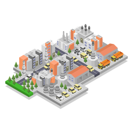 Industrial park  Illustration