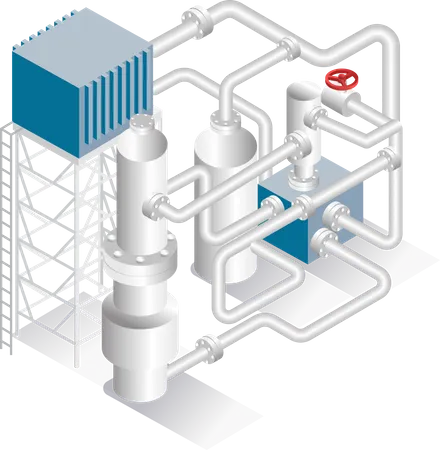 Industrial pipeline  Illustration