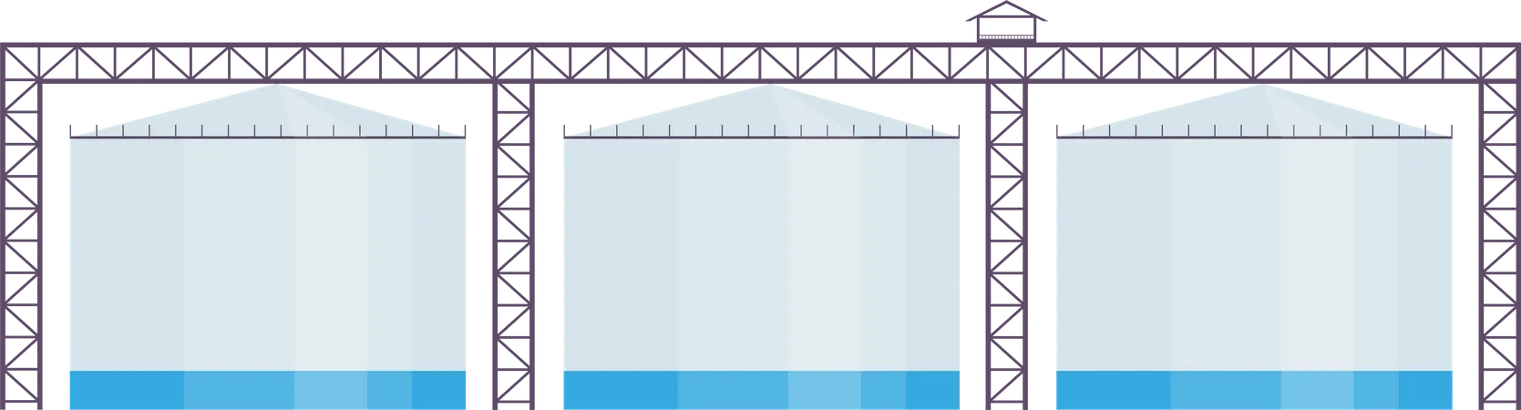 Industrial reservoirs  Illustration