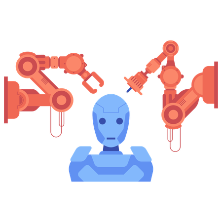 Industrial robot  Illustration