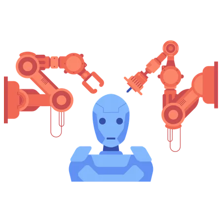 Industrial robot  Illustration