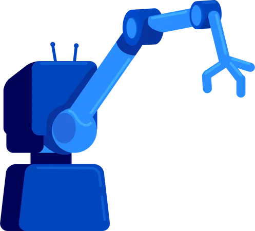 Industrial robotic arm  Illustration