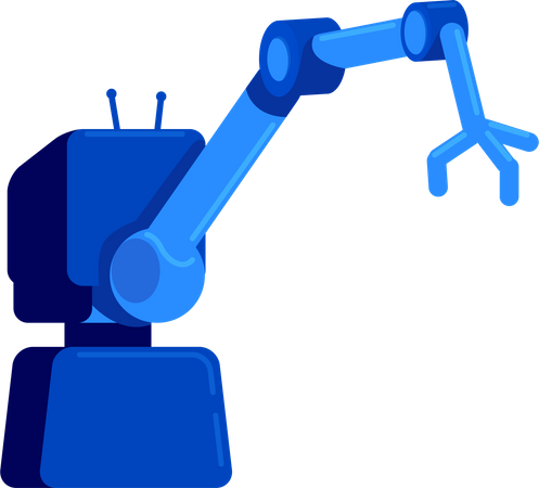 Industrial robotic arm  Illustration