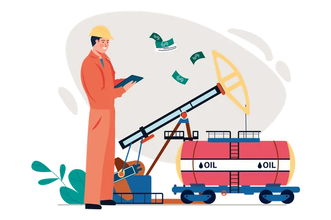 Industrie pétrolière  Illustration