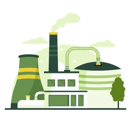 Industrie verte  Illustration