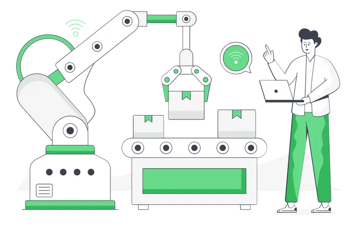 Industry Automation Illustration