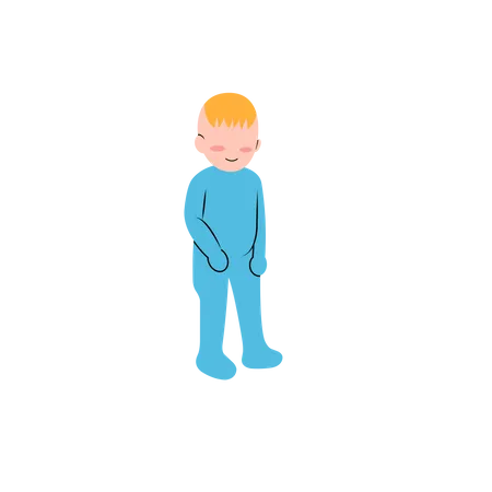 Infant boy  Illustration