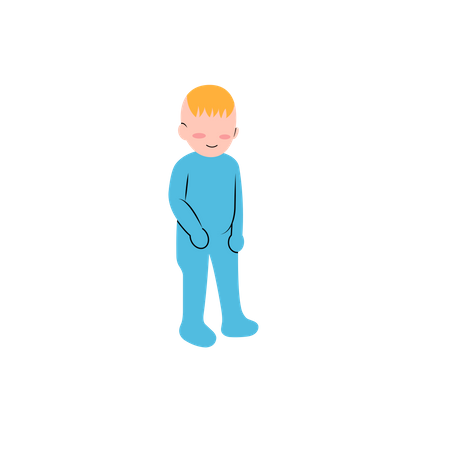 Infant boy  イラスト