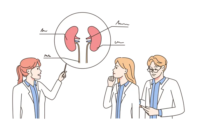 Infecção renal  Ilustração