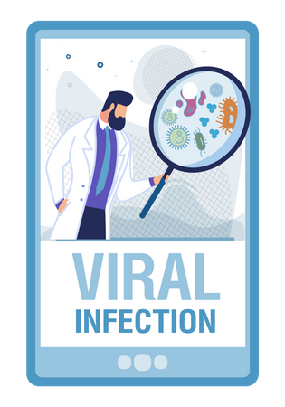 Infecção viral  Ilustração