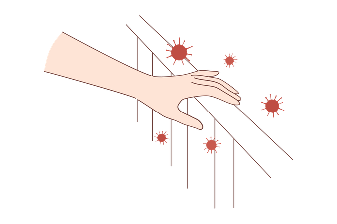 Infected area  Illustration
