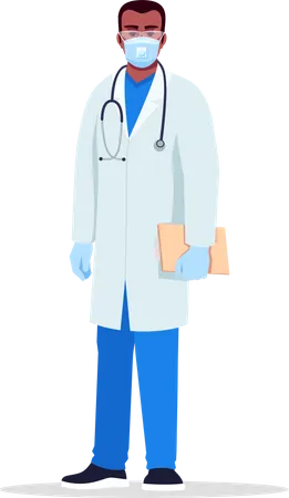 Infectious disease doctor  Illustration