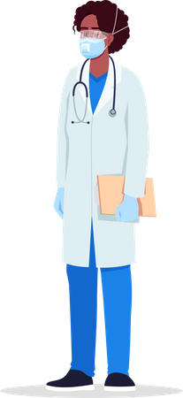 Infectious disease doctor  Illustration