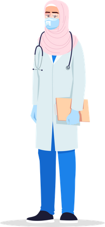 Infectious disease doctor  Illustration