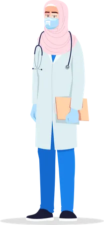 Infectious disease doctor  Illustration