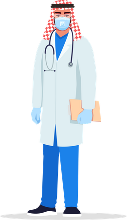 Infectious disease doctor  Illustration