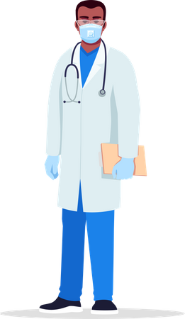 Infectious disease doctor  Illustration