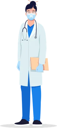 Infectious disease specialist  Illustration
