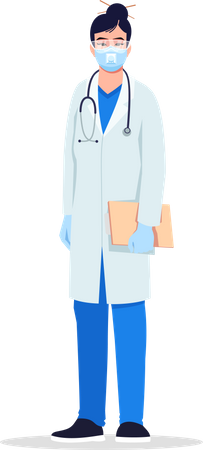 Infectious disease specialist  Illustration