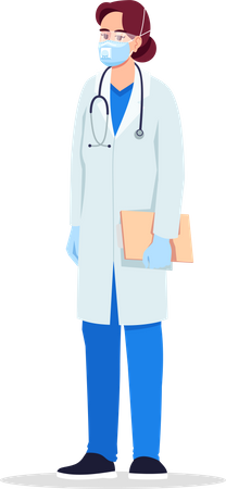 Infectious disease specialist  Illustration