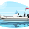 illustration for inflatable boat