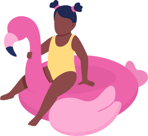 Inflatable swim float for toddler  Illustration
