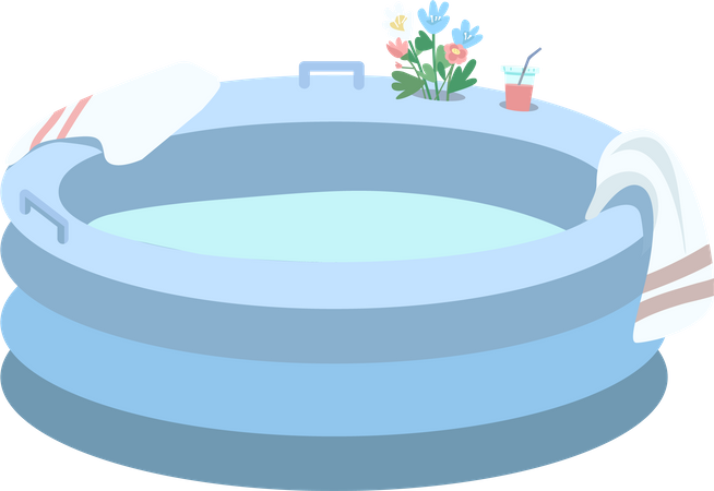Inflatable tub  Illustration