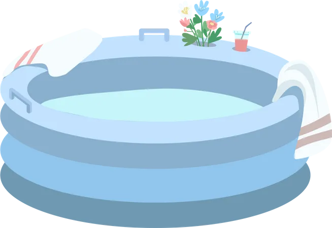 Inflatable tub  Illustration