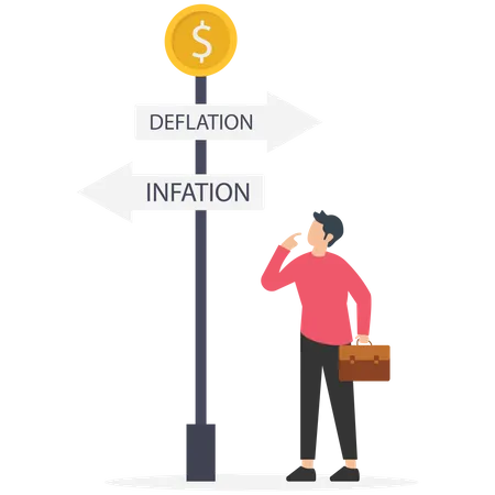 Inflation and deflation  Illustration