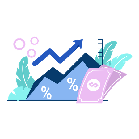 Inflation curve  Illustration