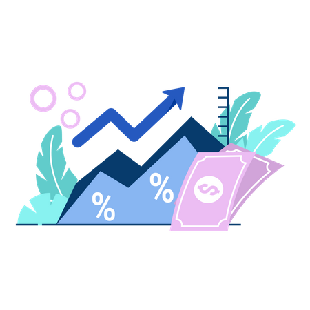 Inflation curve  イラスト
