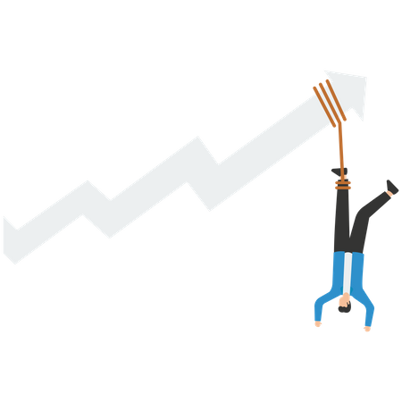 Inflation makes any impact on savings and investments  Illustration