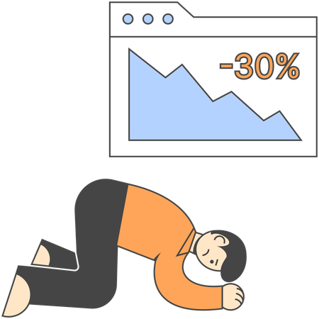 Inflation rate gives loss to businessman  Illustration