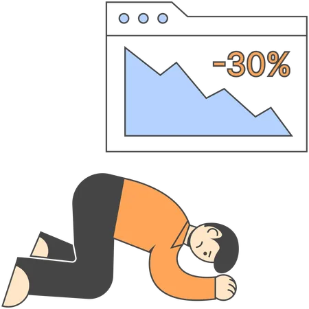 Inflation beschert Unternehmern Verluste  Illustration