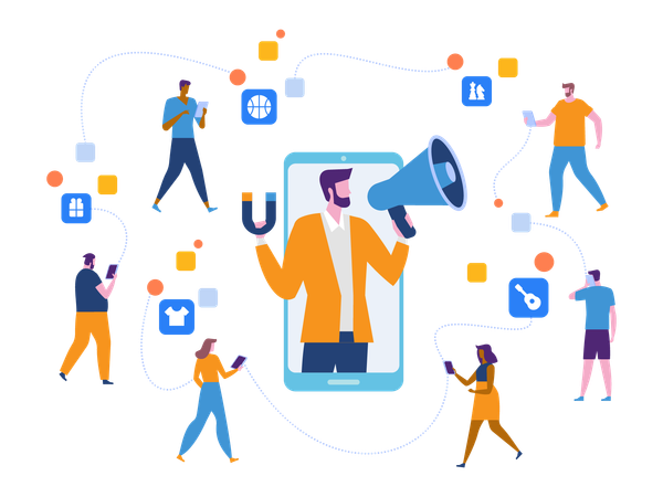 Influencer Marketing  Illustration