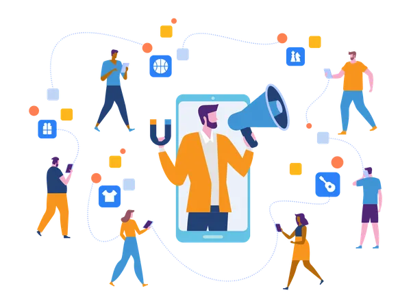 Influencer Marketing  Illustration