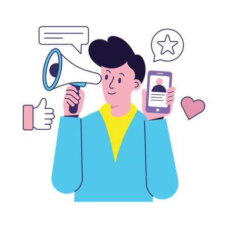 Influencer Marketing  Illustration