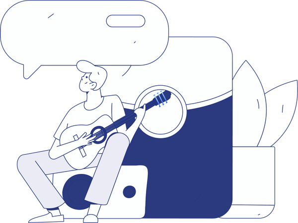 Influencer records shopping podcast  Illustration
