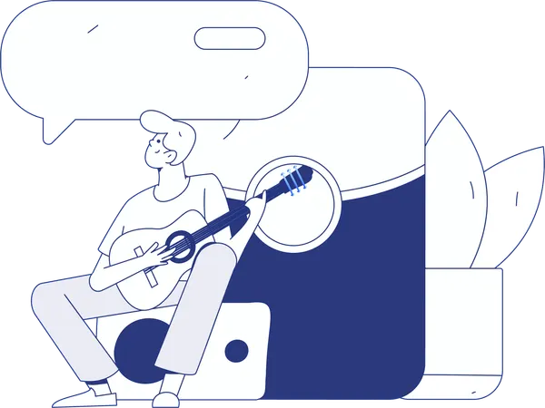 Influencer records shopping podcast  Illustration
